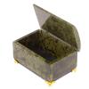Шкатулка "Сундук" средний из змеевика на ножках 12х8х7 см фото 3 — 
