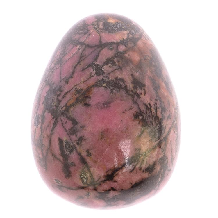 Яйцо из родонита 5х7 см фото 1 — 