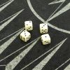 Кубики игральные 1 см набор 4 шт белые фото 4 — 