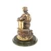 Статуэтка из бронзы "Данила Мастер" на нефрите фото 3 — 