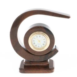 Настольные часы &quot;Элегия&quot; камень обсидиан — 