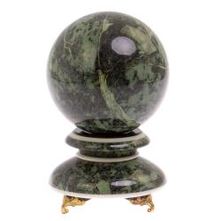 Шар из змеевика &quot;Антистресс&quot; 10 см на подставке — 