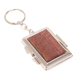 Складное зеркало брелок из яшмы прямоугольное — 