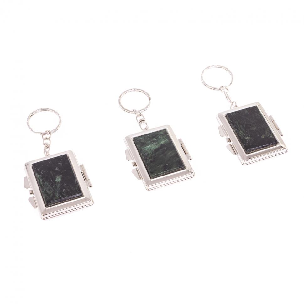 Складное зеркало брелок актинолит прямоугольное фото 1 — 