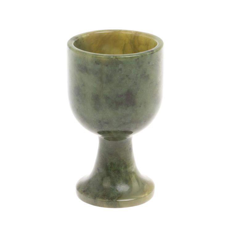 Рюмка на ножке из нефрита 20 мл 4х6,5 см фото 1 — 