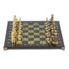 Шахматы бронзовые "Римские" доска змеевик 40х40 см фото 2 — 