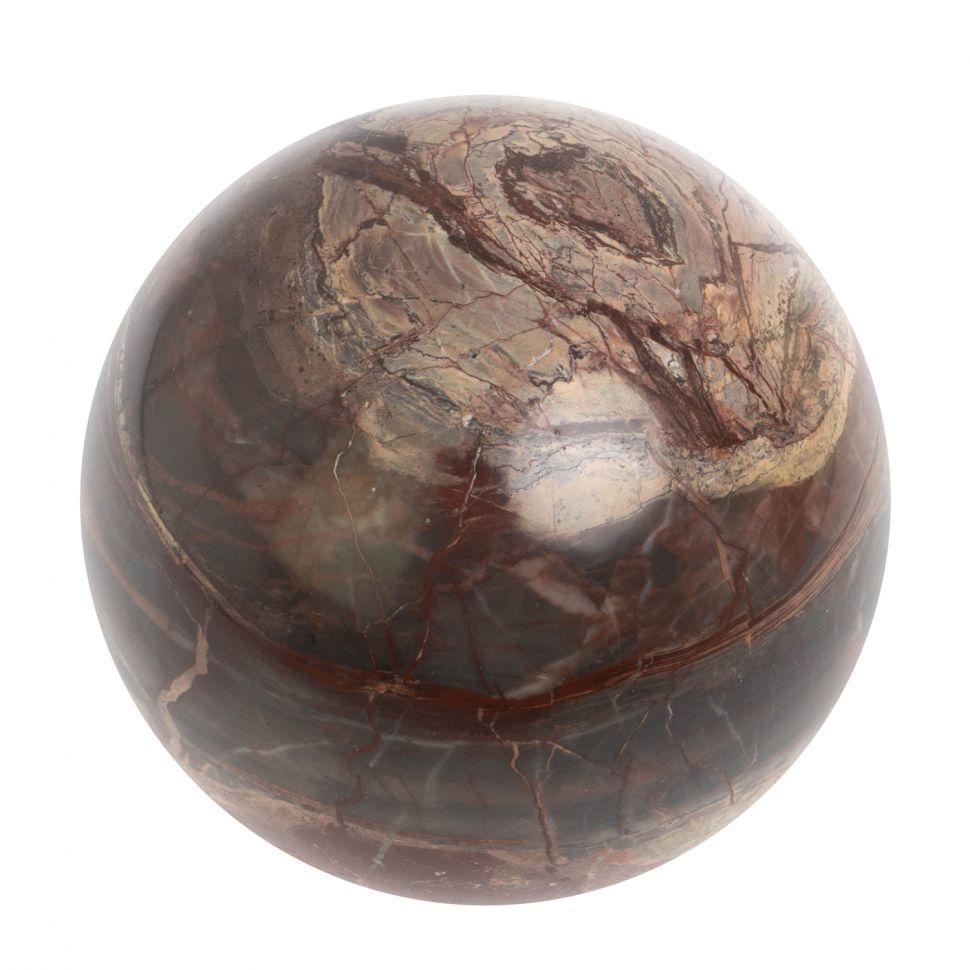 Шар из яшмы диаметром 11 см фото 1 — 
