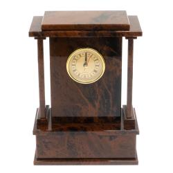 Настольные часы из коричневого обсидиана — 