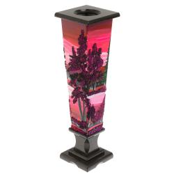 Ваза &quot;Закат&quot; из черного змеевика и каменной крошки — 