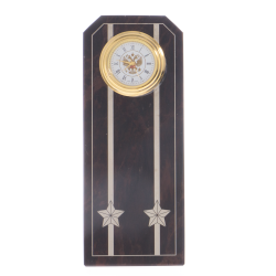 Часы &quot;Погон подполковник&quot; камень обсидиан — 