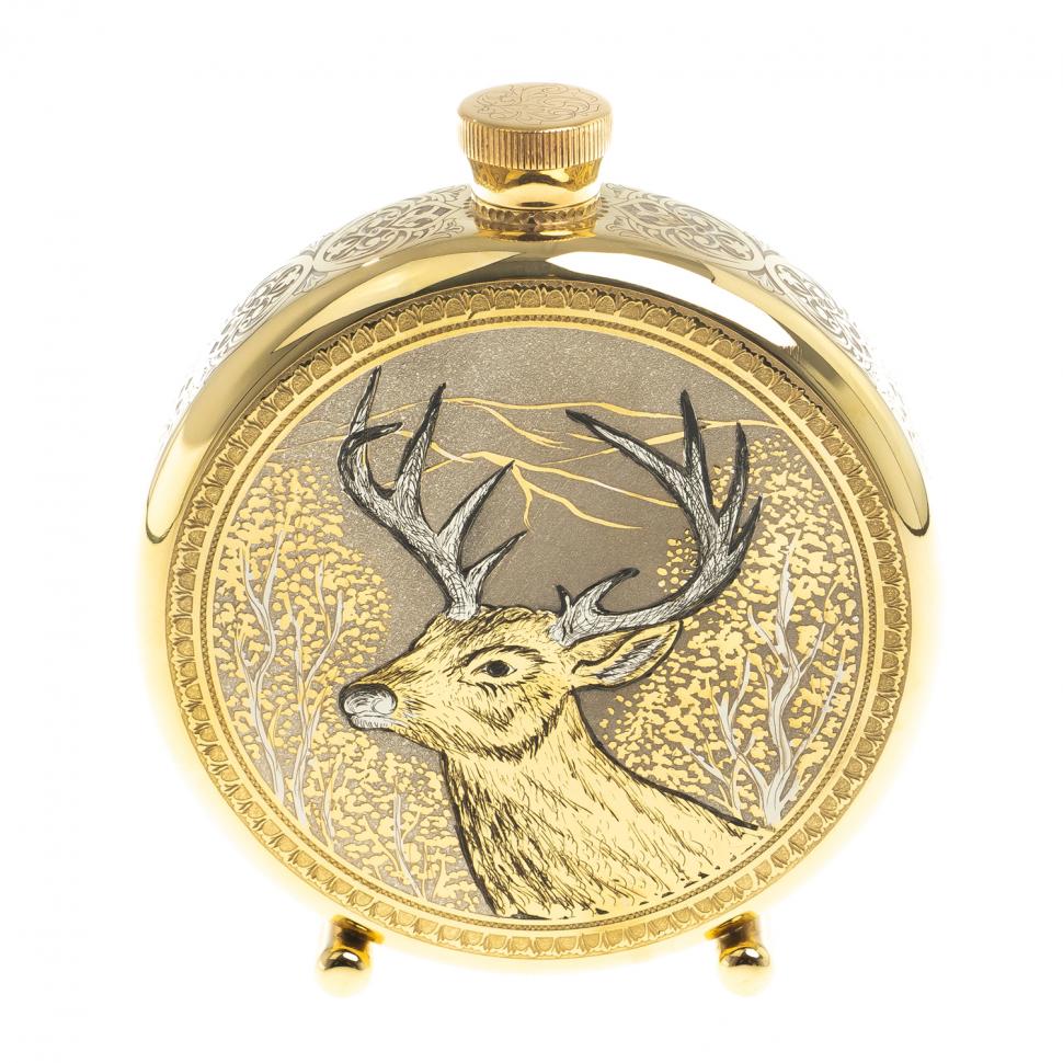 Фляжка с гравюрой "Олень" Златоуст фото 1 — 