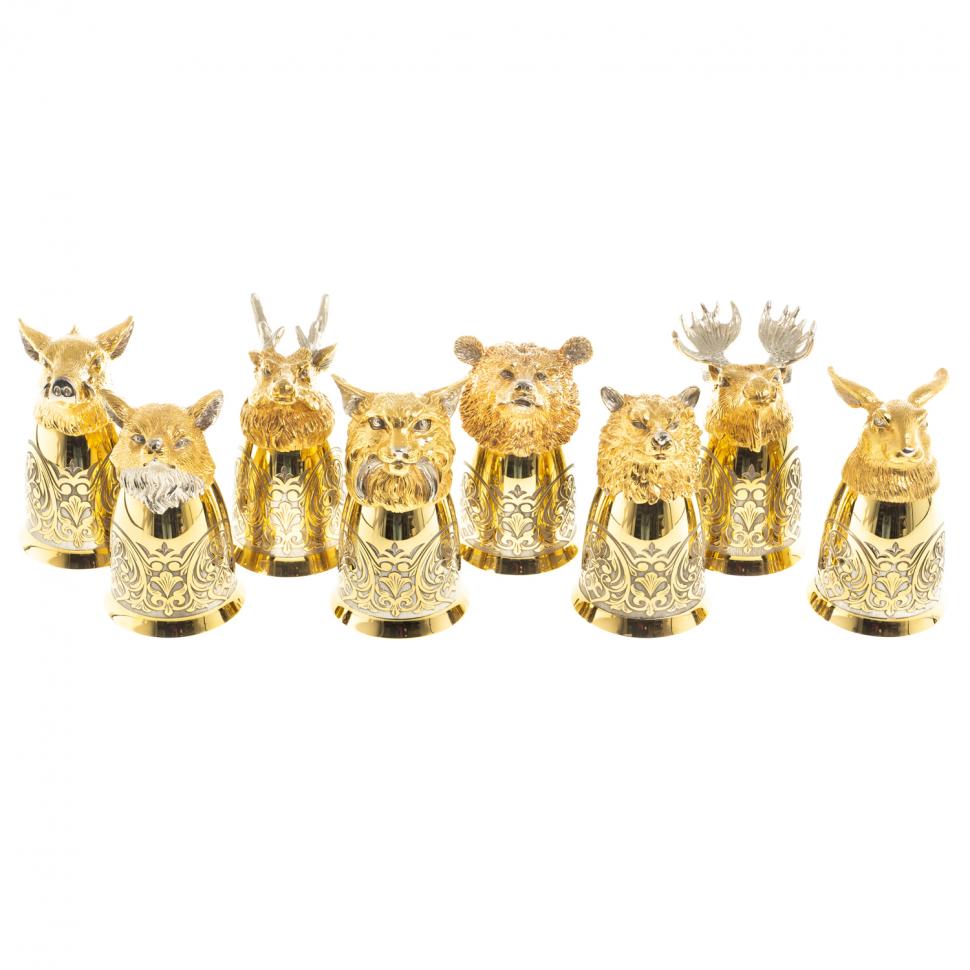 Набор стопок перевертышей "Лесные звери" 8 шт Златоуст фото 1 — 