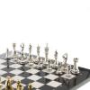 Шахматы турнирные "Стаунтон" доска 40х40 см мрамор фото 3 — 