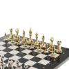 Шахматы турнирные "Стаунтон" доска 40х40 см мрамор фото 4 — 