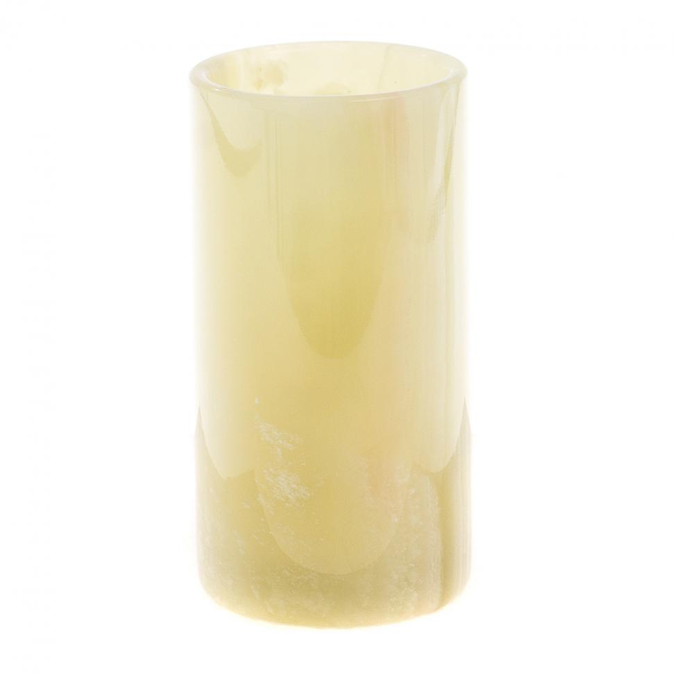 Ваза цилиндрическая из оникса 7,5х14,5 см 350 мл (3х6) фото 1 — 