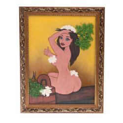 Картина &quot;Банька&quot; багет 36х46 см из каменной крошки — 