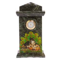 Часы &quot;Волки&quot; змеевик — 