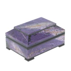 Ларец из чароита 12х8,5х6 см — 