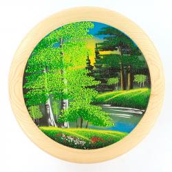 Тарелка декоративная &quot;Лето&quot; 30 см каменная крошка — 