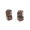 Кубики зарики 1 см коричневые 4 шт фото 2 — 