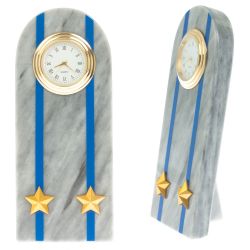 Часы-погон &quot;Подполковник МЮ &quot; камень мрамор — 