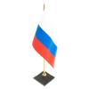 Флагшток с флагом РФ на подставке из черного змеевика фото 2 — 