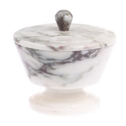 Сахарница из саянского мрамора 11х11х10 см — 