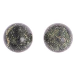 Шары для массажа 4,5 см 2 шт из темного змеевика — 