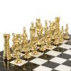 Настольные шахматы "Римские" бронза мрамор  40х40 см фото 3 — 