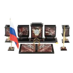 Письменный прибор из креноида на бронзовых ножках — 