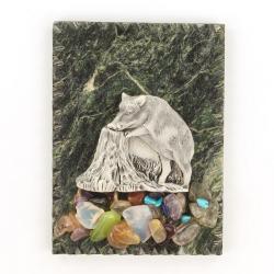 Магнит &quot;Кабан&quot; змеевик мрамолит — 