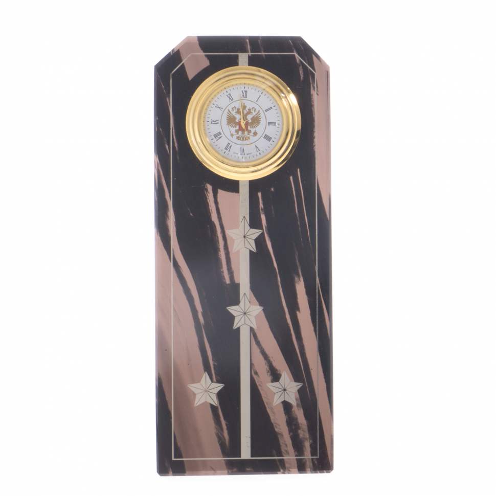 Часы "Погон капитан" камень обсидиан фото 1 — 