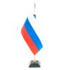 Флагшток с флагом РФ на подставке из змеевика темно-зеленый фото 1 — 