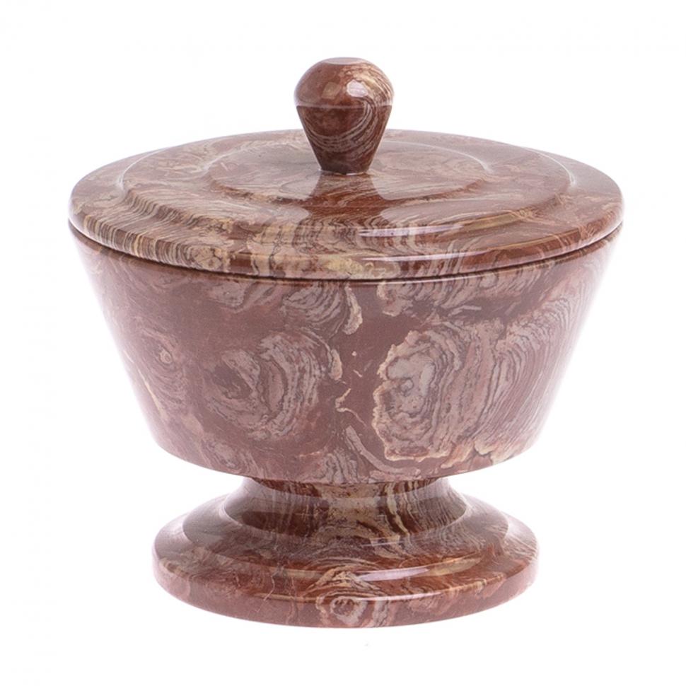 Сахарница из лемезита 11х11х10 см фото 1 — 