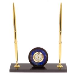 Часы с двумя ручками камень лазурит — 