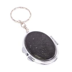 Складное зеркало брелок актиновит овальное — 