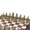 Шахматы "Галлы и Римляне" доска 36х36 см лемезит мрамор фото 3 — 