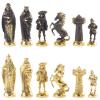Шахматы подарочные "Средневековье" с бронзовыми фигурами 40х40 см фото 3 — 