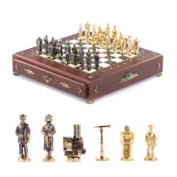Шахматный ларец &quot;Железная дорога&quot; — 