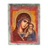 Икона настольная "Богородица" камень змеевик 9х7,2х3 см фото 1 — 