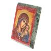 Икона настольная "Богородица" камень змеевик 9х7,2х3 см фото 2 — 