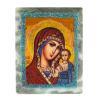 Икона настольная "Богородица" камень змеевик 9х7,2х3 см фото 4 — 