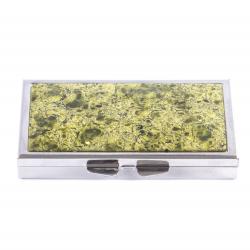 Таблетница на 3 отделения из змеевика цвет серебро — 