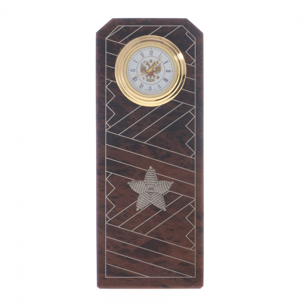 Часы "Погон генерал-майор" камень обсидиан фото 1 — 