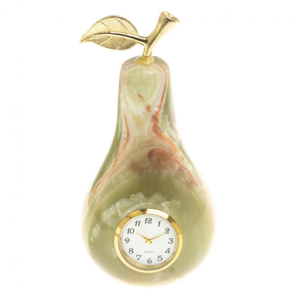 Часы "Груша" из оникса 7,5х14,5 см (3х5) повтор 121813 фото 1 — 