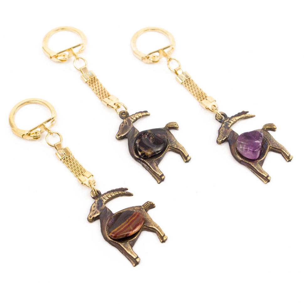 Брелок знак зодиака "Козерог" бронза фото 1 — 