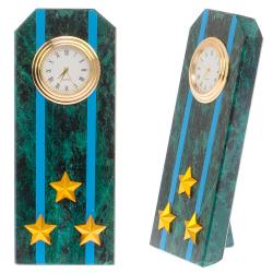 Часы &quot;Погон полковник ВВС, ВКС, ВДВ&quot; камень змеевик — 