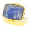 Таблетница на 2 отделения камень афганский лазурит цвет золото фото 2 — 