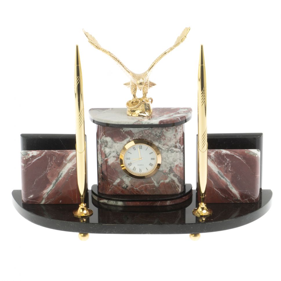 Письменный набор "Горный орел" бронза креноид фото 1 — 