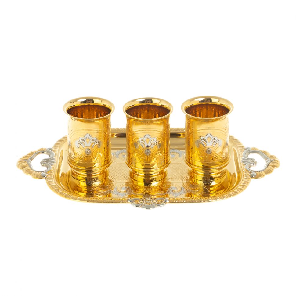 Набор "3 стопки на подносе" 25 мл Златоуст фото 1 — 